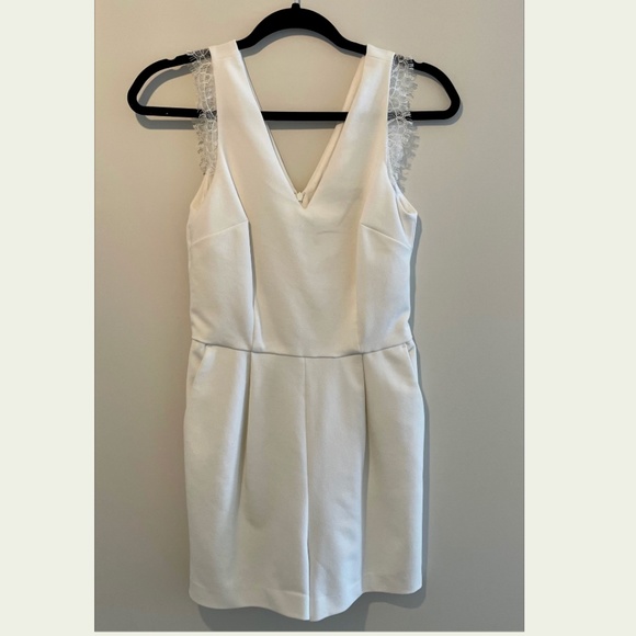 Dynamite White Lace Detail Romper - Picture 1 of 2